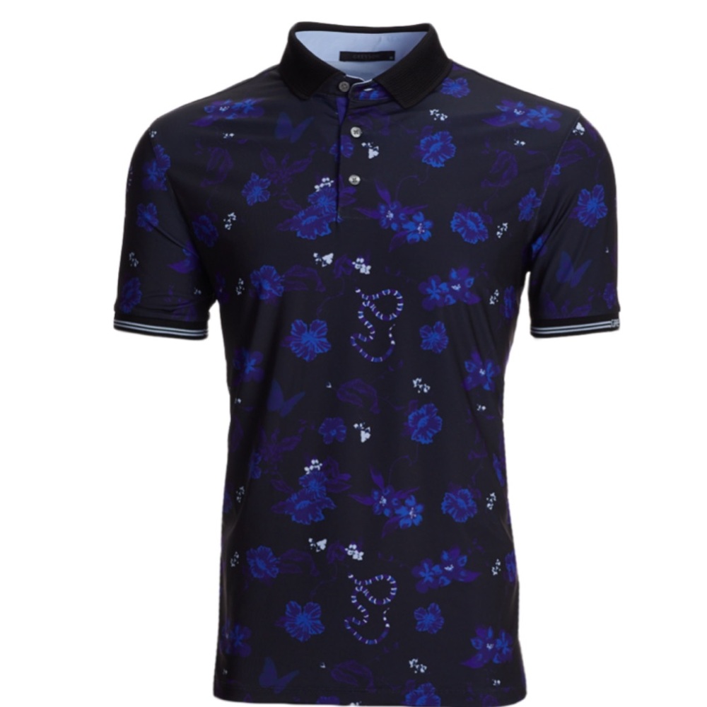 Greyson polo (snakefloral design)